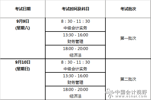2017年中高级会计专业技术资格考试考务日程公布 2017年中高级会计专业技术资格考试考务日程公布