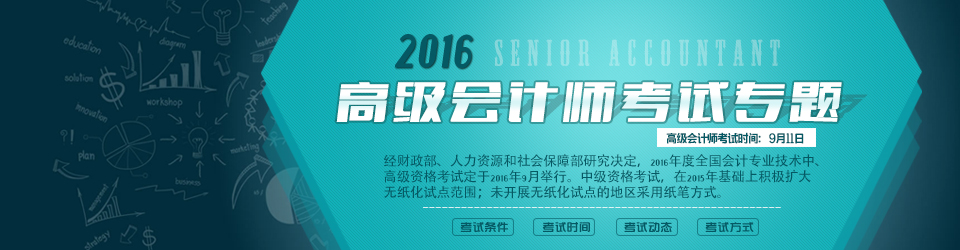 2016高级会计师考试专题 2016高级会计师考试专题